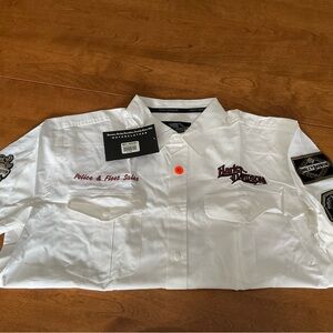 Harley-Davidson Police & Fleet Sales Short Sleeve Shirt, Mens XL, New
